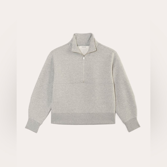 Everlane Luxe Half Zip Sweatshirt Sz. Large - Picture 3 of 8